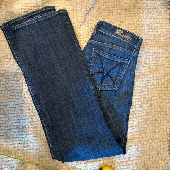 Kut from the Kloth Jeans Womens 8 Blue So Low Boot Cut Medium Wash Denim - Picture 4 of 10